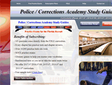 Tablet Screenshot of myfloridapoliceexams.com